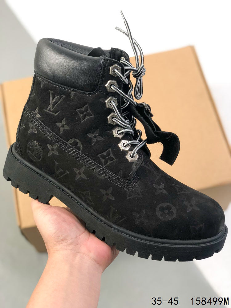 Textured Suede-Finish Ankle Combat Boot