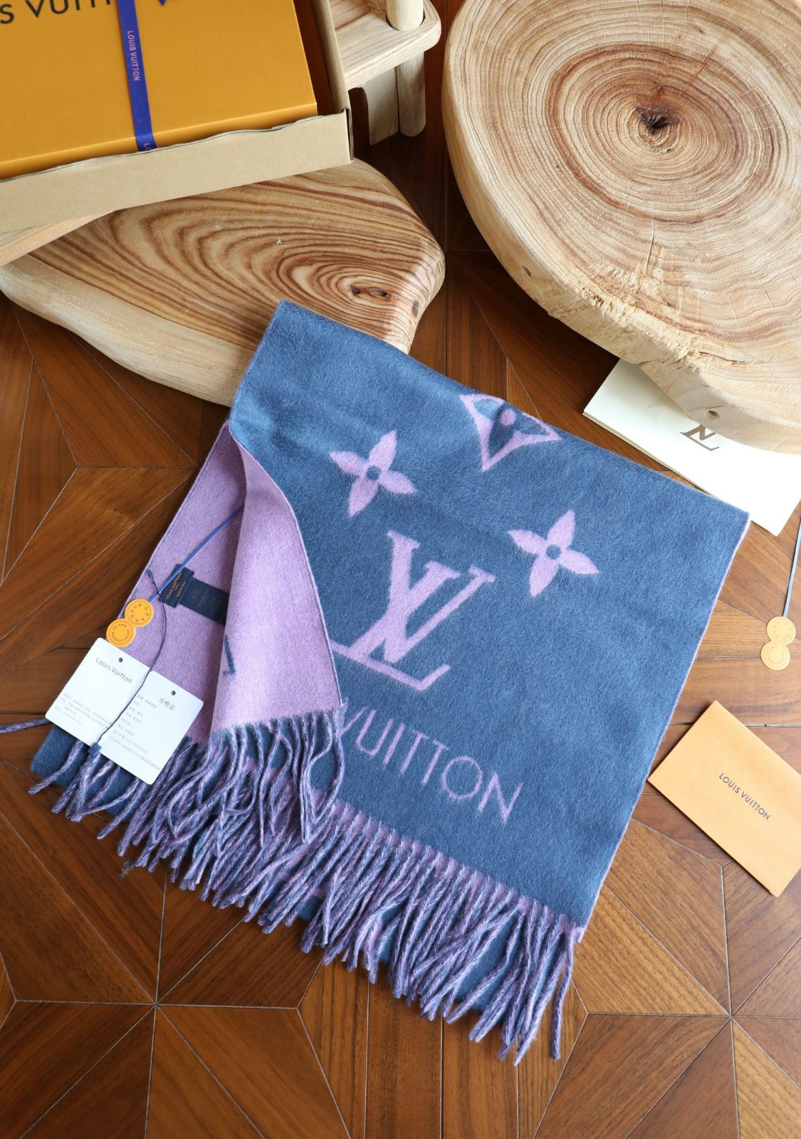 Louis Vuitton Monogram Wool Cashmere Scarf – Twilight Edition