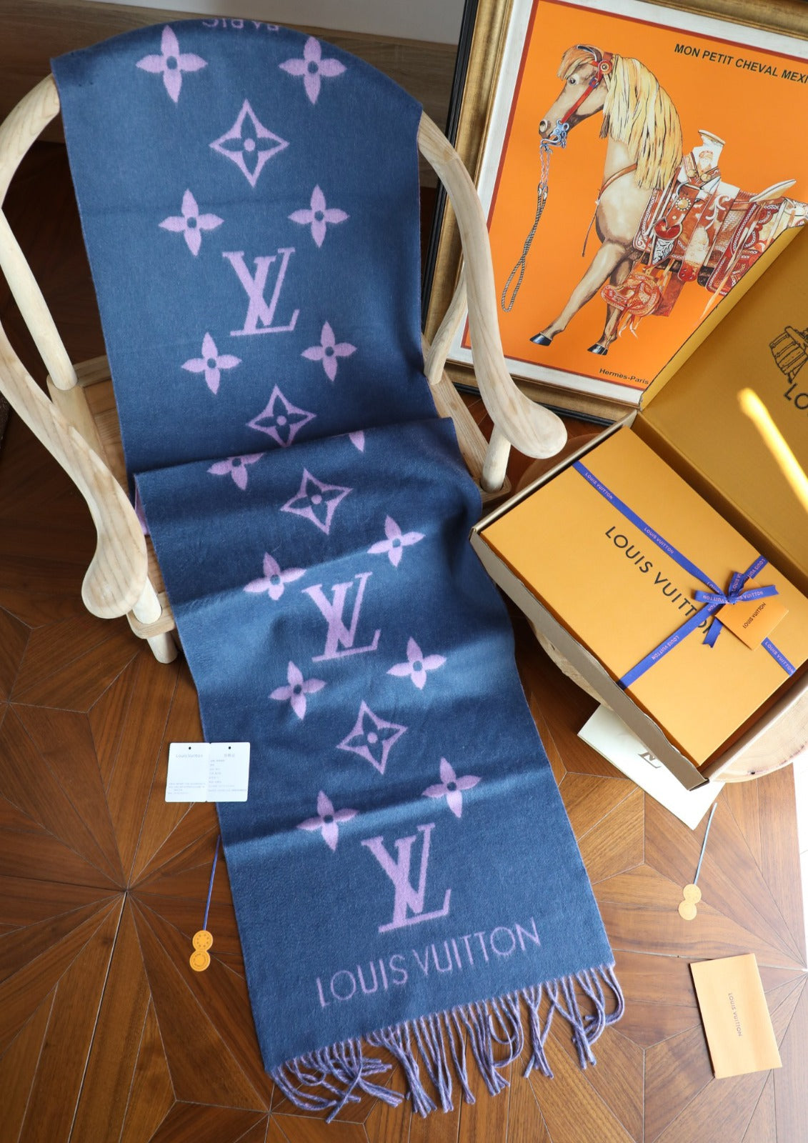 Louis Vuitton Monogram Wool Cashmere Scarf – Twilight Edition