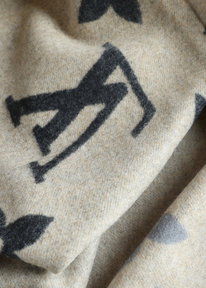 Louis Vuitton Monogram Wool Cashmere Scarf – Graphite Edition