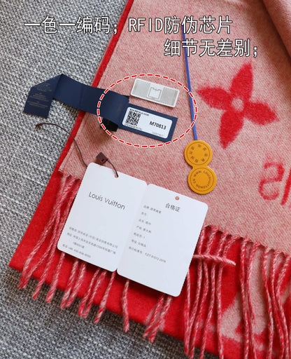 Louis Vuitton Monogram Wool Cashmere Scarf – Rouge Edition