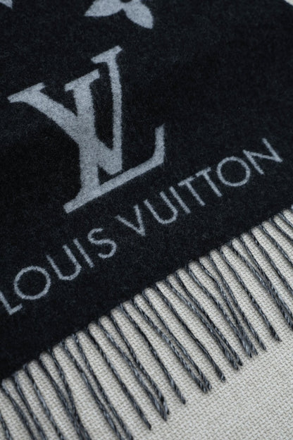 Louis Vuitton Monogram Wool Cashmere Scarf & Beanie Set – Noir Edition