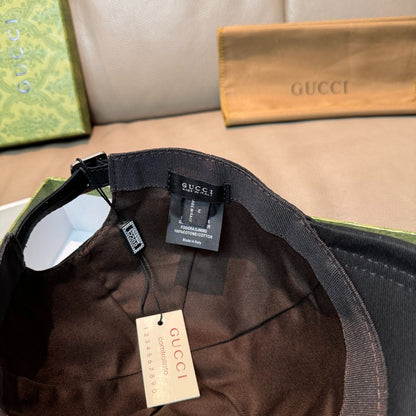 Gucci Embroidered Logo Cap – Midnight Black Edition
