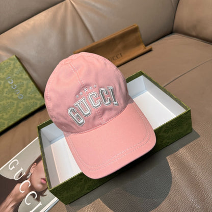 Gucci Embroidered Logo Cap – Rose Blush Edition