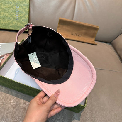 Gucci Embroidered Logo Cap – Rose Blush Edition