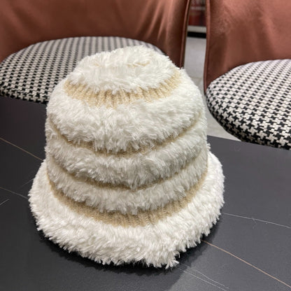 Louis Vuitton Furry Bucket Hat – Cream Edition