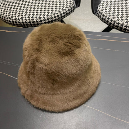 Louis Vuitton Furry Bucket Hat – Mocha Edition