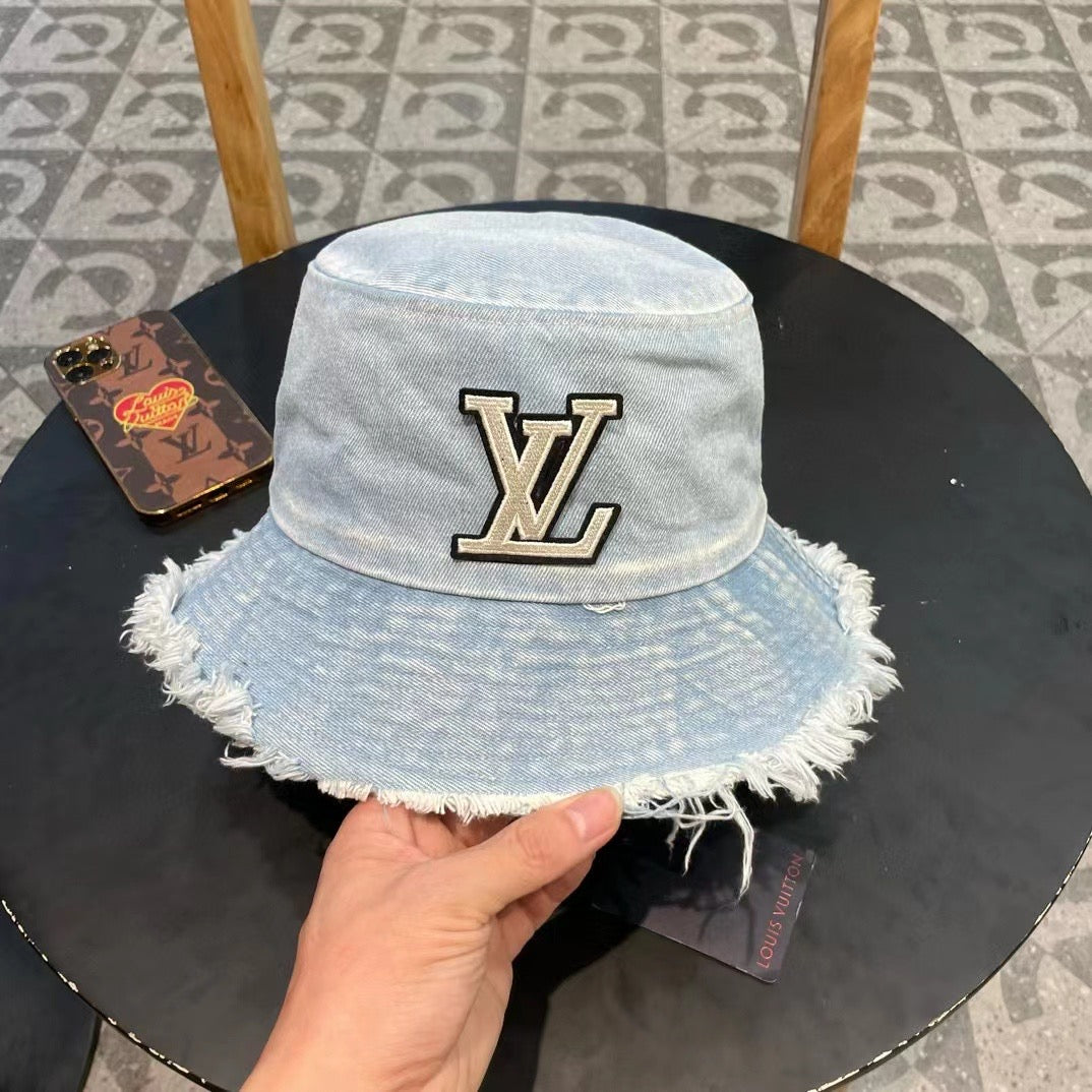 Louis Vuitton Light Denim Bucket Hat – Washed Blue Edition