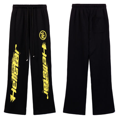 Luxury Graphic Hoodie & Wide-Leg Sweatpants Set