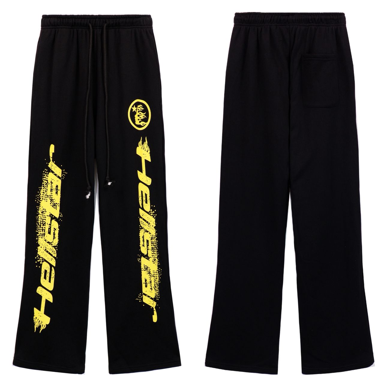 Luxury Graphic Hoodie & Wide-Leg Sweatpants Set