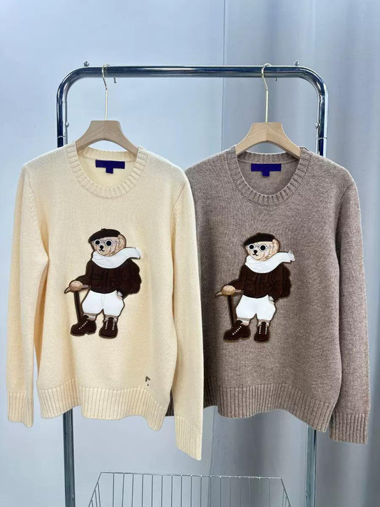 Ralph Lauren Purple Label Ski Teddy Bear Wool Sweater