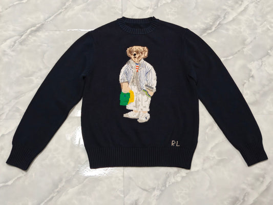 Alpine Teddy Bear Wool Roundneck Sweater