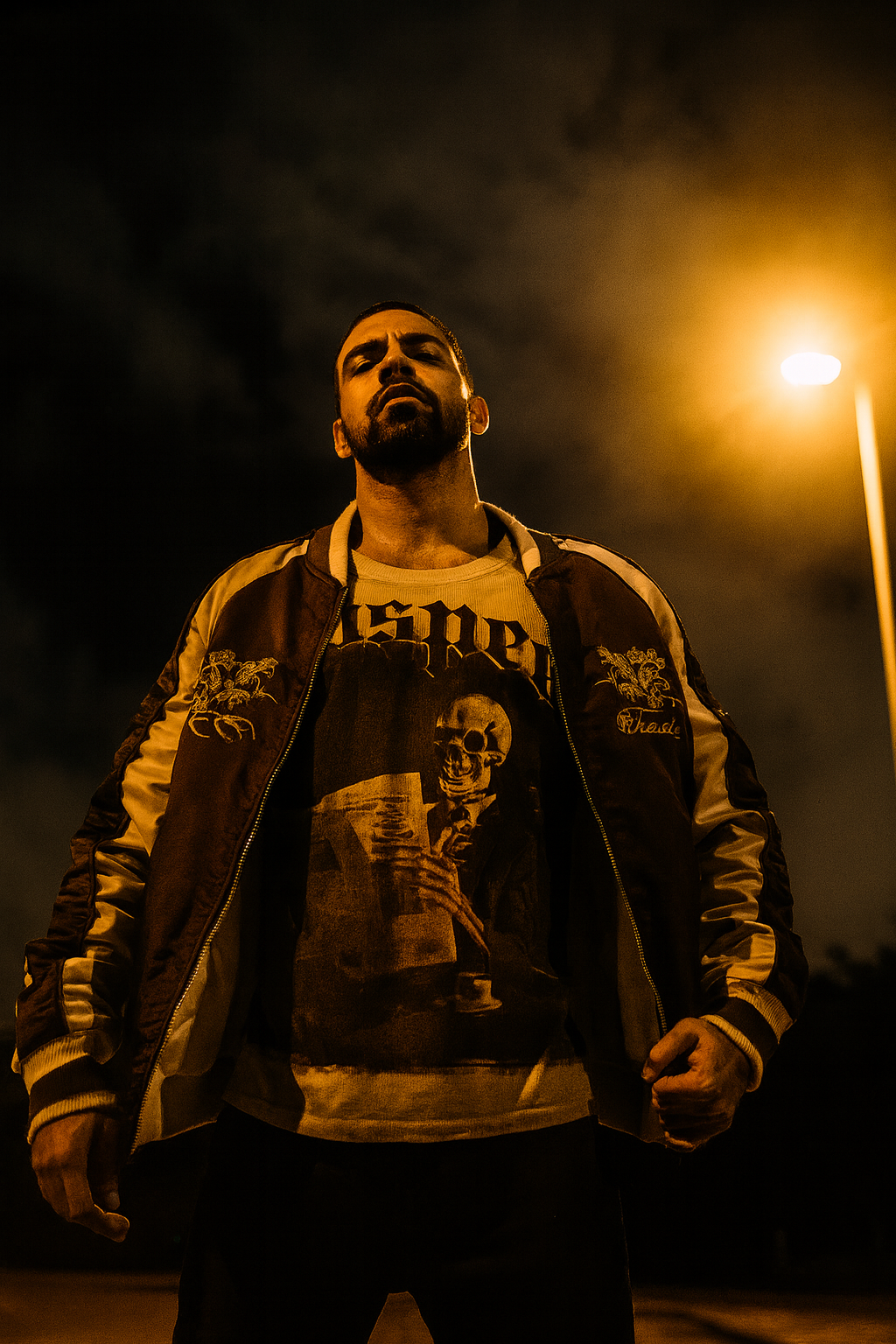 RHD02 Satin Bomber Jacket