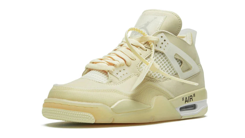 Off‑White x AJ 4 “Sail” — Iconic. Minimal. Unmistakable.