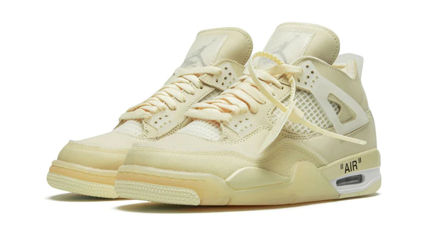 Off‑White x AJ 4 “Sail” — Iconic. Minimal. Unmistakable.