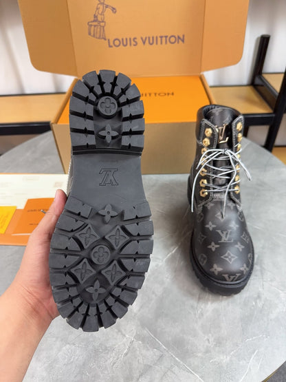 Louis Vuitton Timbs Eclipse Combat Boots