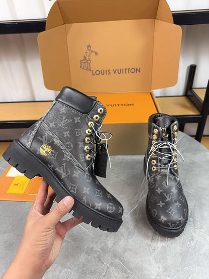 Louis Vuitton Timbs Eclipse Combat Boots