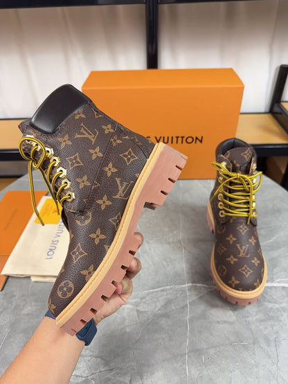 Louis Vuitton Timbs Eclipse Combat Boots