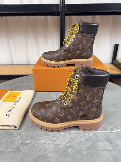Louis Vuitton Timbs Eclipse Combat Boots