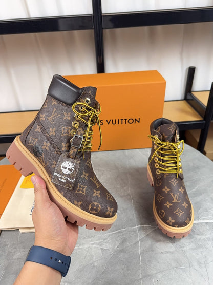 Louis Vuitton Timbs Eclipse Combat Boots