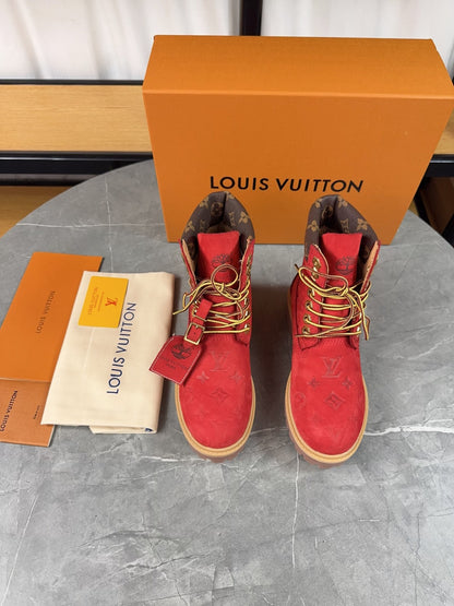 Louis Vuitton Timbs Eclipse Combat Boots