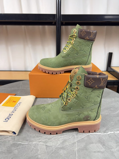 Louis Vuitton Timbs Eclipse Combat Boots