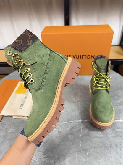 Louis Vuitton Timbs Eclipse Combat Boots
