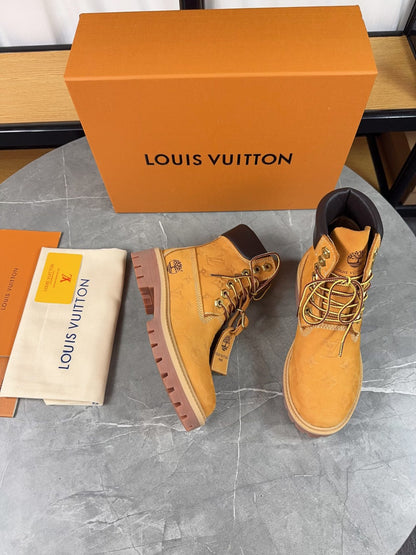 Louis Vuitton Timbs Eclipse Combat Boots