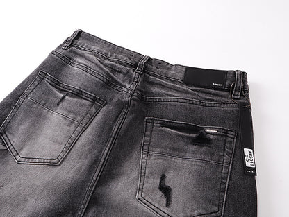 Washed Black Baggy Denim Pants
