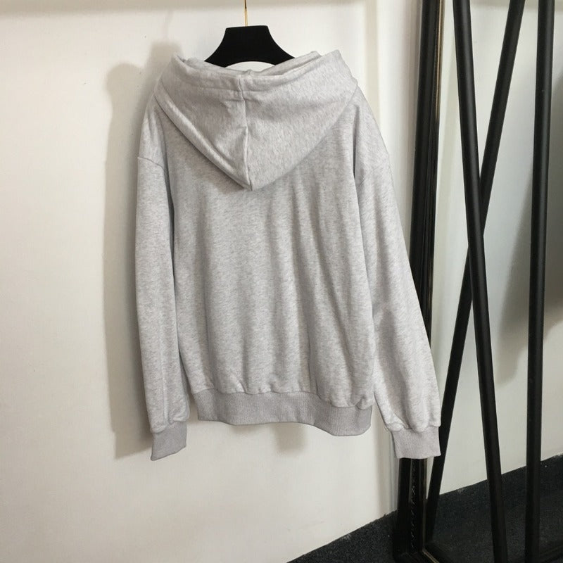 Balenciaga Grey Oversized Hoodie
