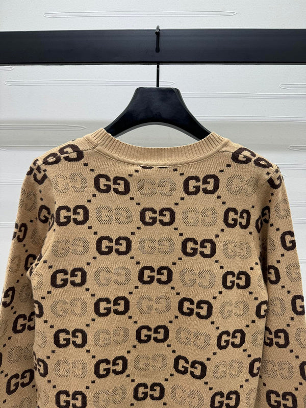 Gucci GG classic women's V-neck knitted Sweatshirt
