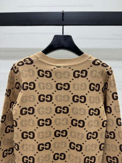 Gucci GG classic women's V-neck knitted Sweatshirt