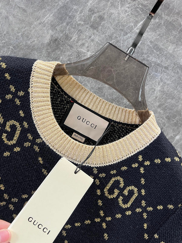Women Gucci GG Pattern Knit Dress