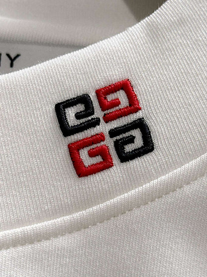 Givenchy Embroidered Logo Sweatshirt – Black & White