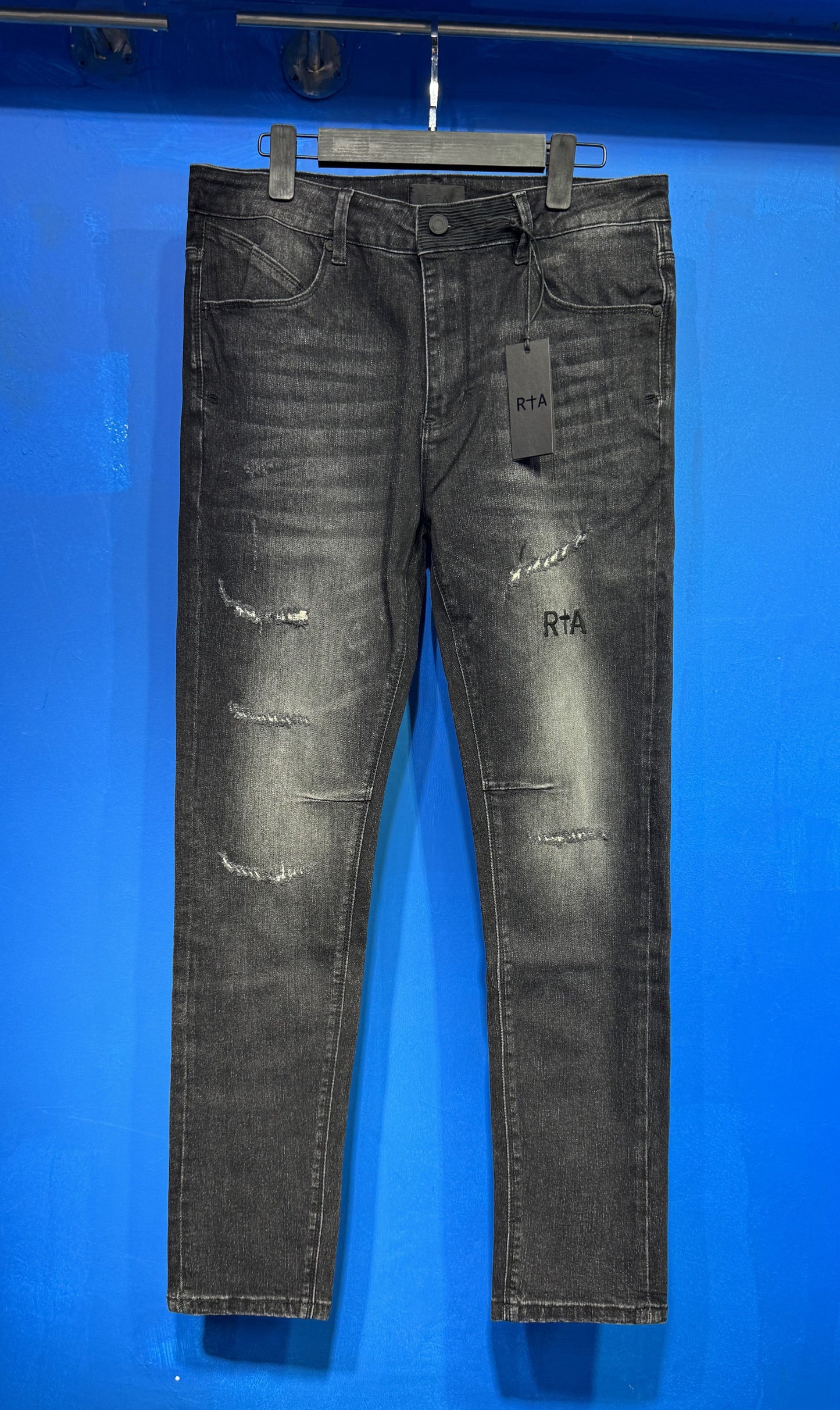 Luxury Washed Slim-Fit Denim Jeans