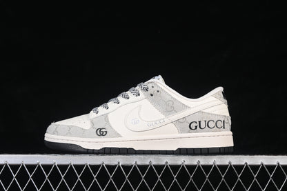 Ivory & Light Grey Monogram-Texture SD duck
