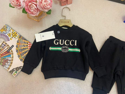 Gucci Kids Black Logo Tracksuit