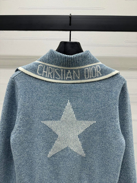 Christian Dior Star-Detail Wool Sweater