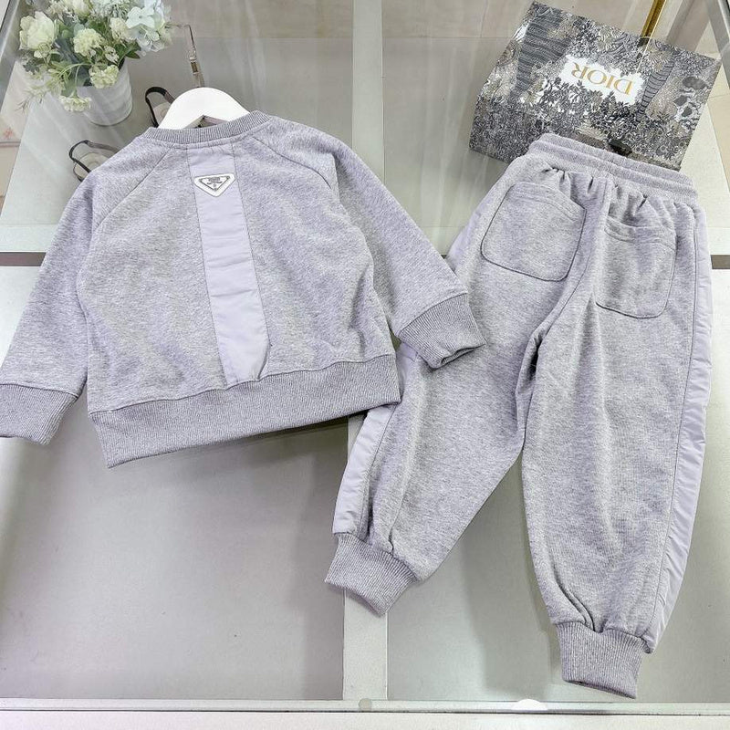 Prada Kids Grey Tracksuit Set