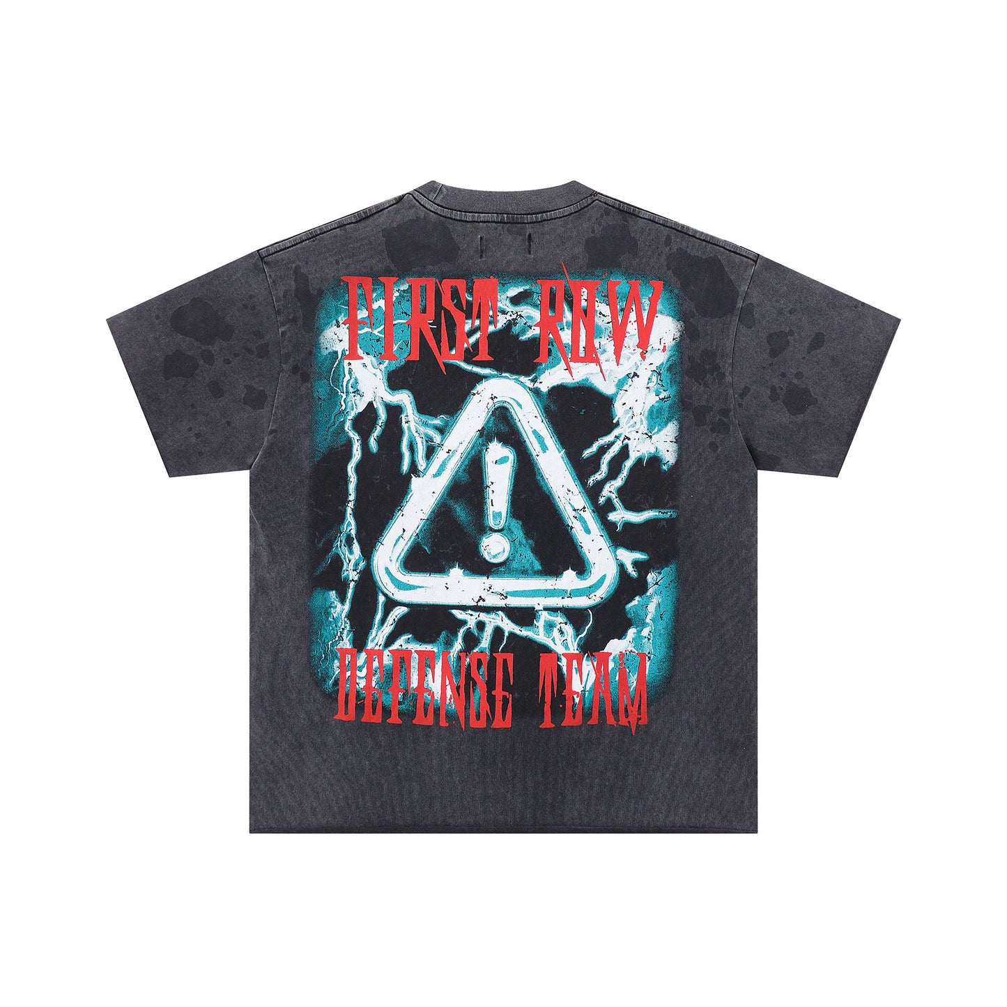 FIRST ROW Warning Not So Quiet Wolf Cropped Tee