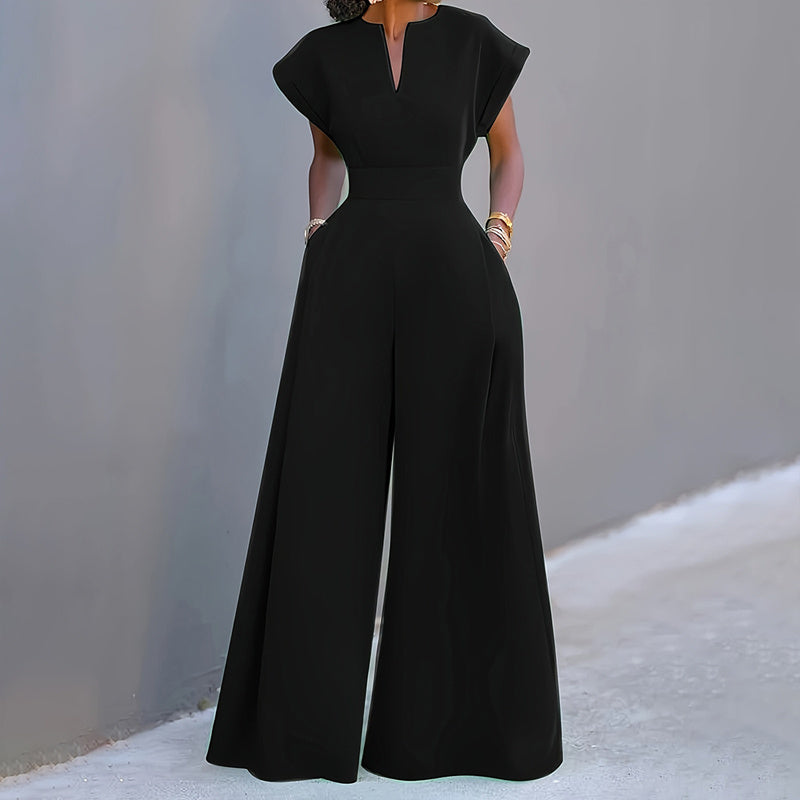 Jumpsuit Wide Leg A-Line Waist Tied Casual Summer Outfit
