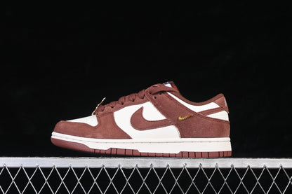 Chocolate Brown & Cream Suede SD duck