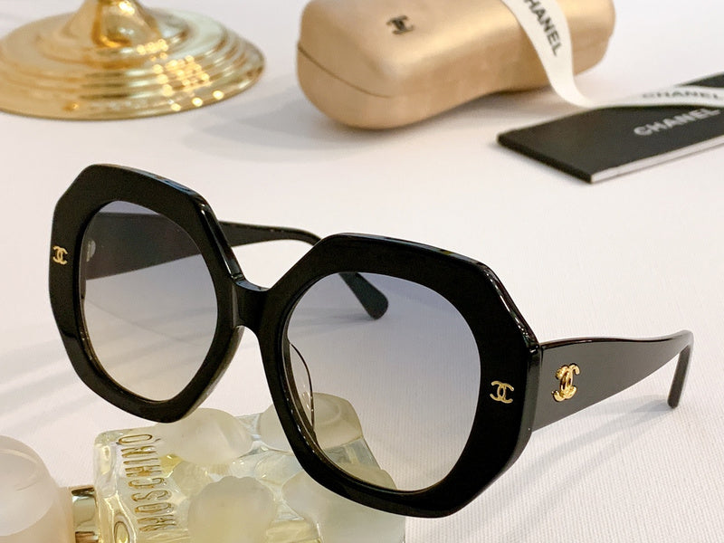 Chanel Embellished Square Sunglasses