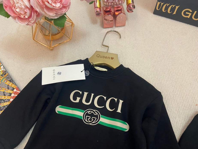 Gucci Kids Black Logo Tracksuit