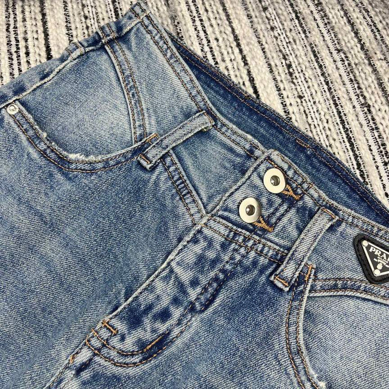 Prada High-Waisted Flared Jeans