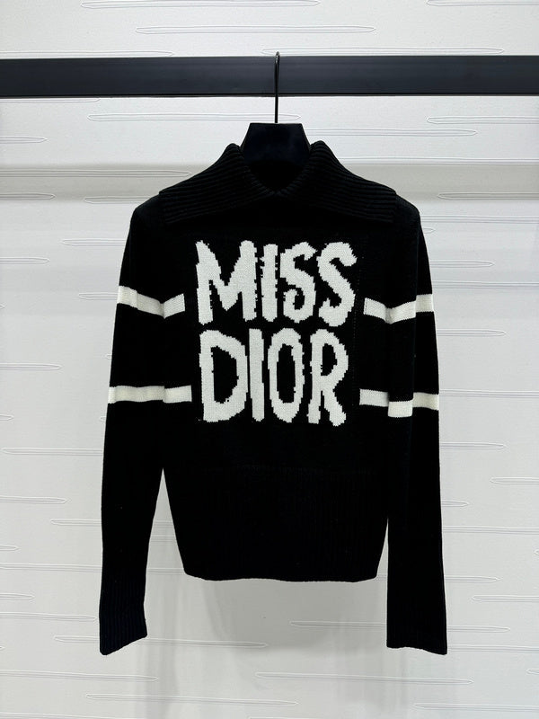 Dior Miss Dior Black & White Sweater