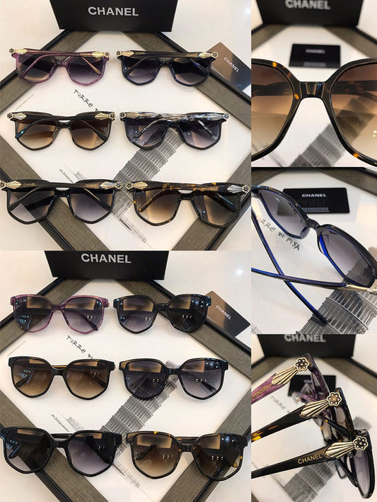Chanel Embellished Square Sunglasses