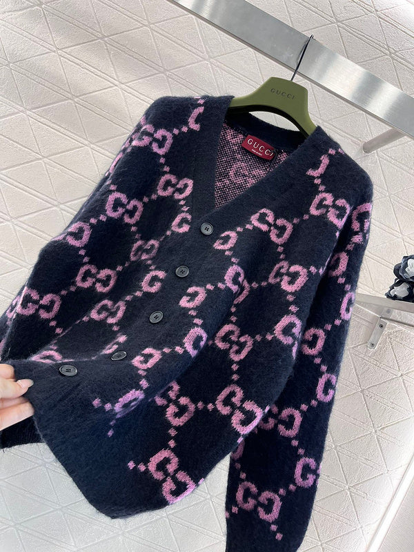 Gucci GG Monogram Knitted Cardigan