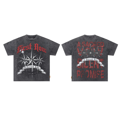 FIRST ROW A Sacred Vow Thornbush Stars Crop Tee
