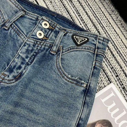 Prada High-Waisted Flared Jeans